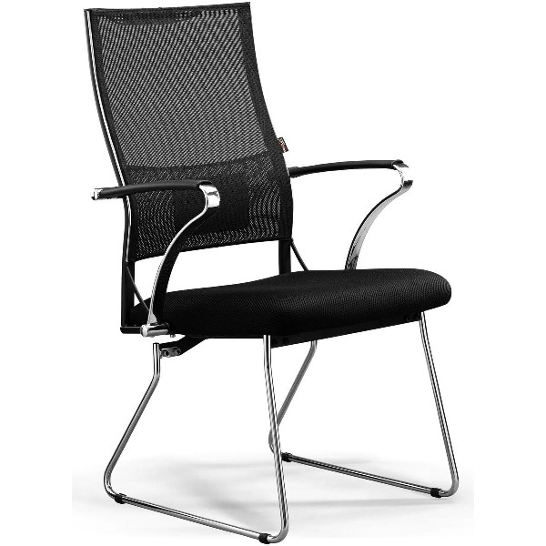 Кресло офисное МЕТТА Sit Air-180 B2-290K/F55 на полозьях, сетка, черный [z509407786]