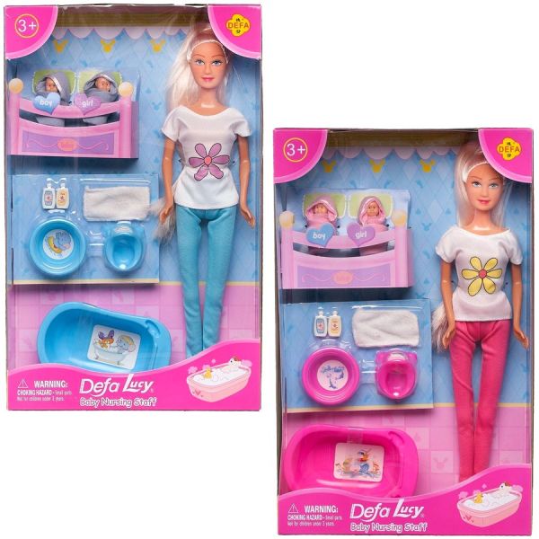 Кукла Defa Lucy Мама с двумя новорожденными малышами 2 вида