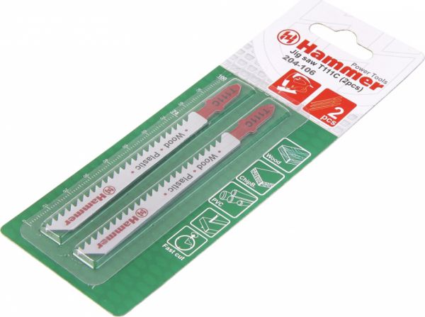 Пилка для электролобзика Hammer Flex 204-106 JG WD-PL T111C