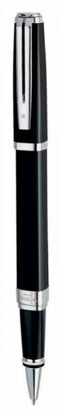 Ручка роллер WATERMAN Exception Night&Day (S0636860) Black ST (F) чернила: черный латунь посеребрение